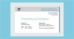 Desktop Screenshot of praxis-stockhammer.de