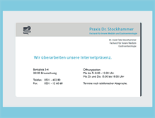 Tablet Screenshot of praxis-stockhammer.de